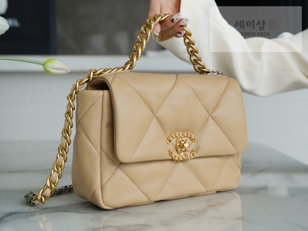 C H A N E L Chanel 19 Medium 베이지 Bag 4번 이미지