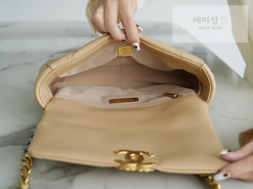 C H A N E L Chanel 19 Medium 베이지 Bag 6번 이미지