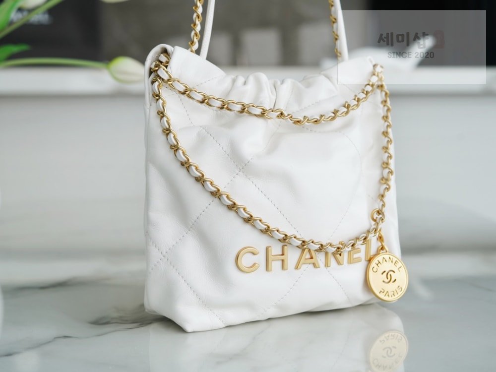 C H A N E L Chanel 22 Mini 화이트 Bag 6번 이미지