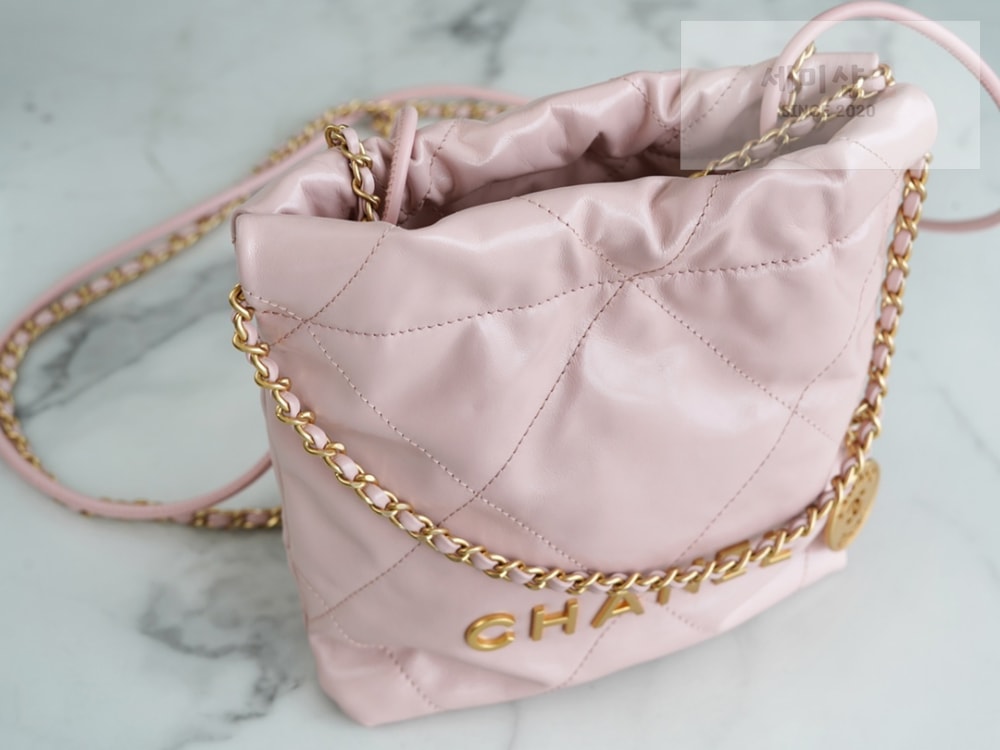 C H A N E L Chanel 22 Mini 파우더핑크 Bag 5번 이미지