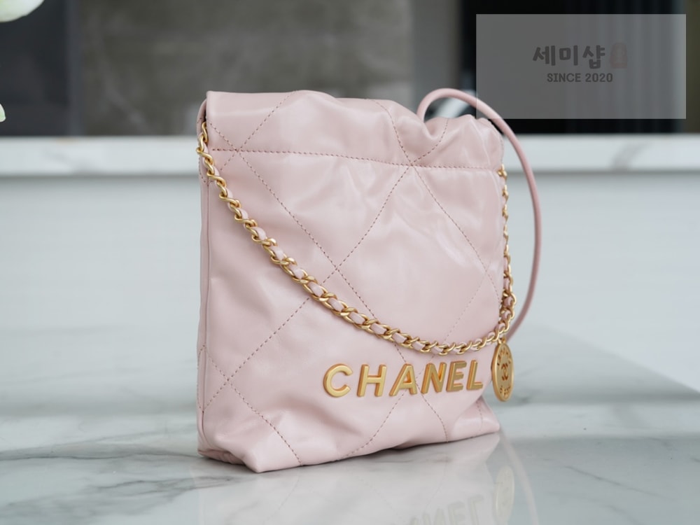C H A N E L Chanel 22 Mini 파우더핑크 Bag 6번 이미지