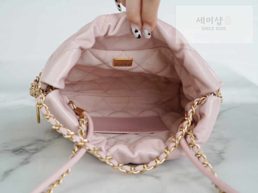 C H A N E L Chanel 22 Mini 파우더핑크 Bag 7번 이미지