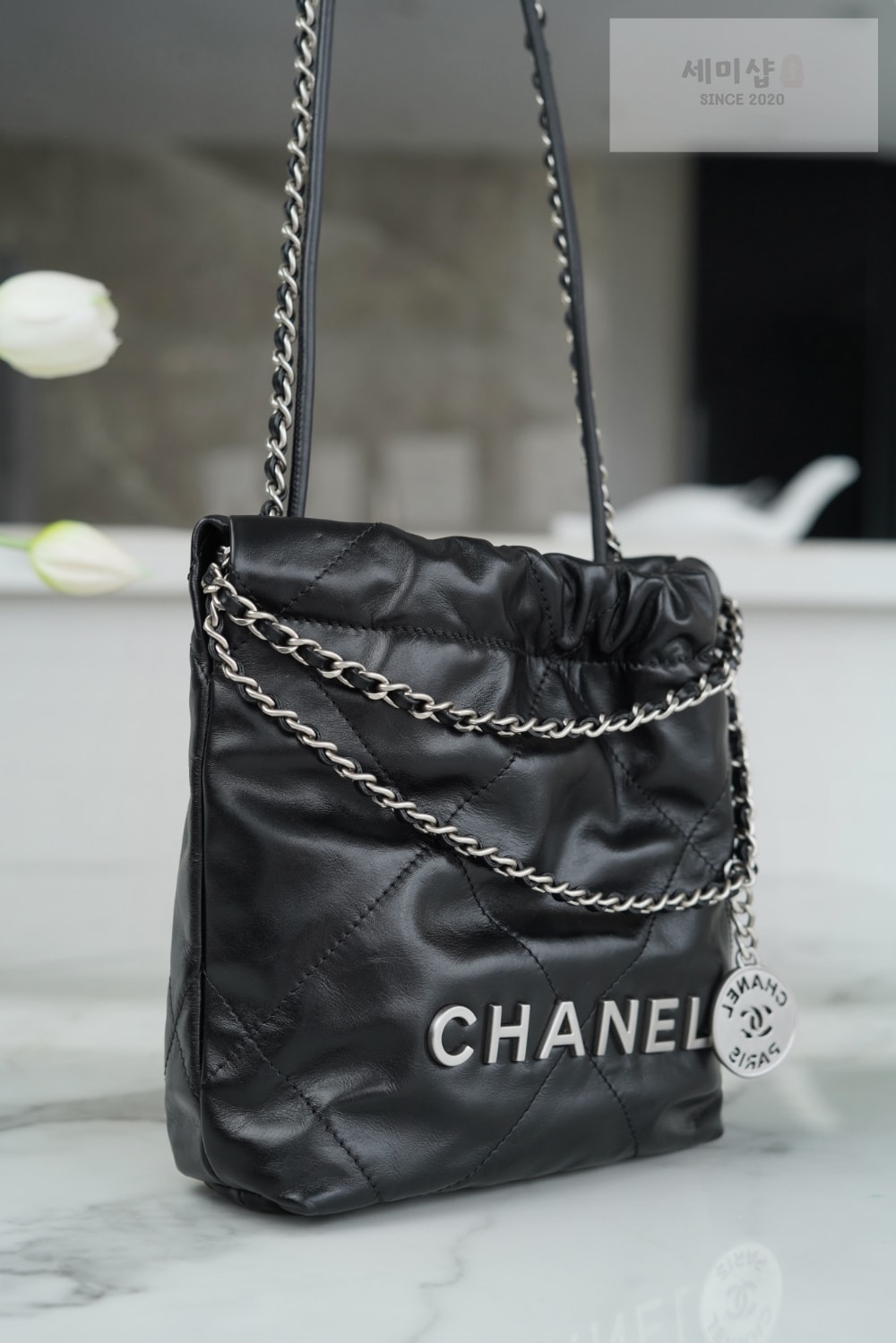 C H A N E L Chanel 22 Mini 블랙 Bag 2번 이미지