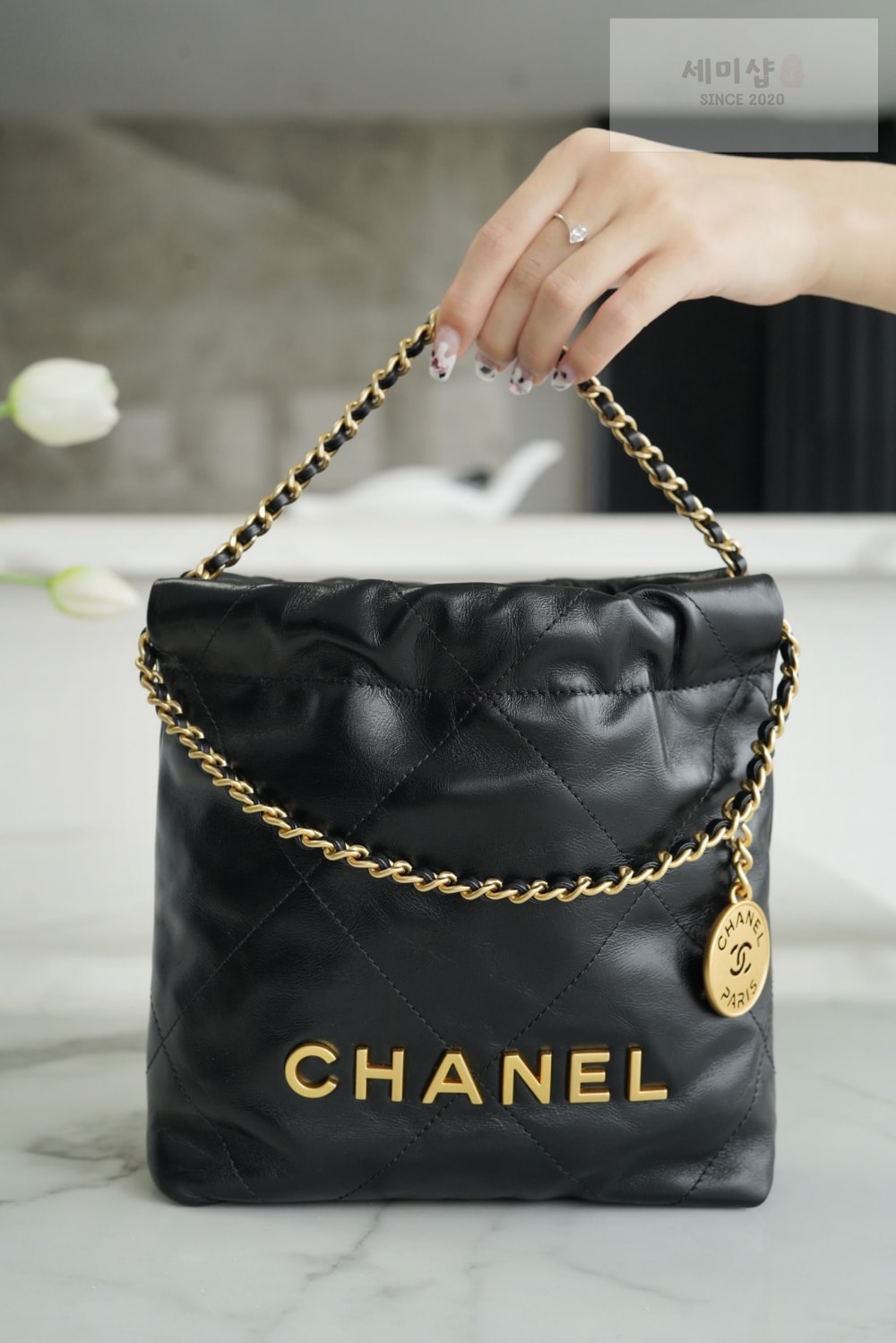 C H A N E L Chanel 22 Mini 블랙 Bag 1번 이미지