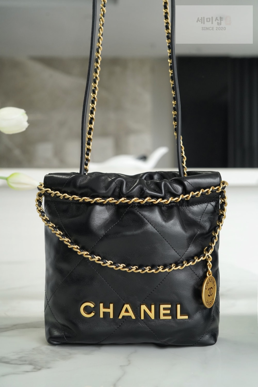 C H A N E L Chanel 22 Mini 블랙 Bag 2번 이미지