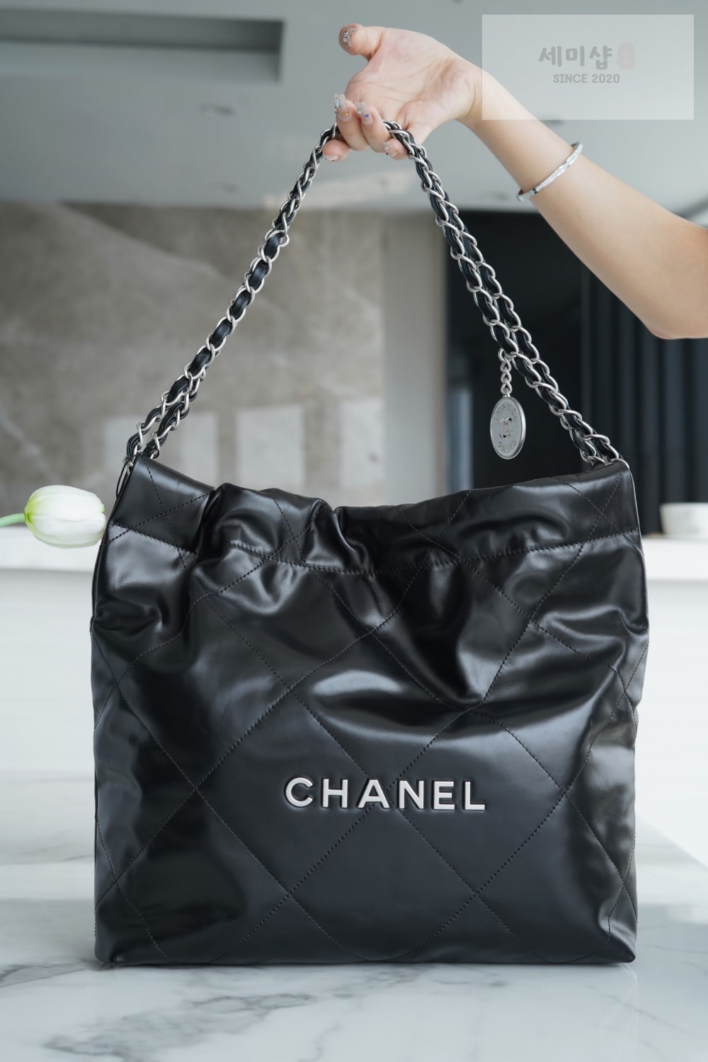 C H A N E L Chanel 22 Small 블랙 Bag 1번 이미지