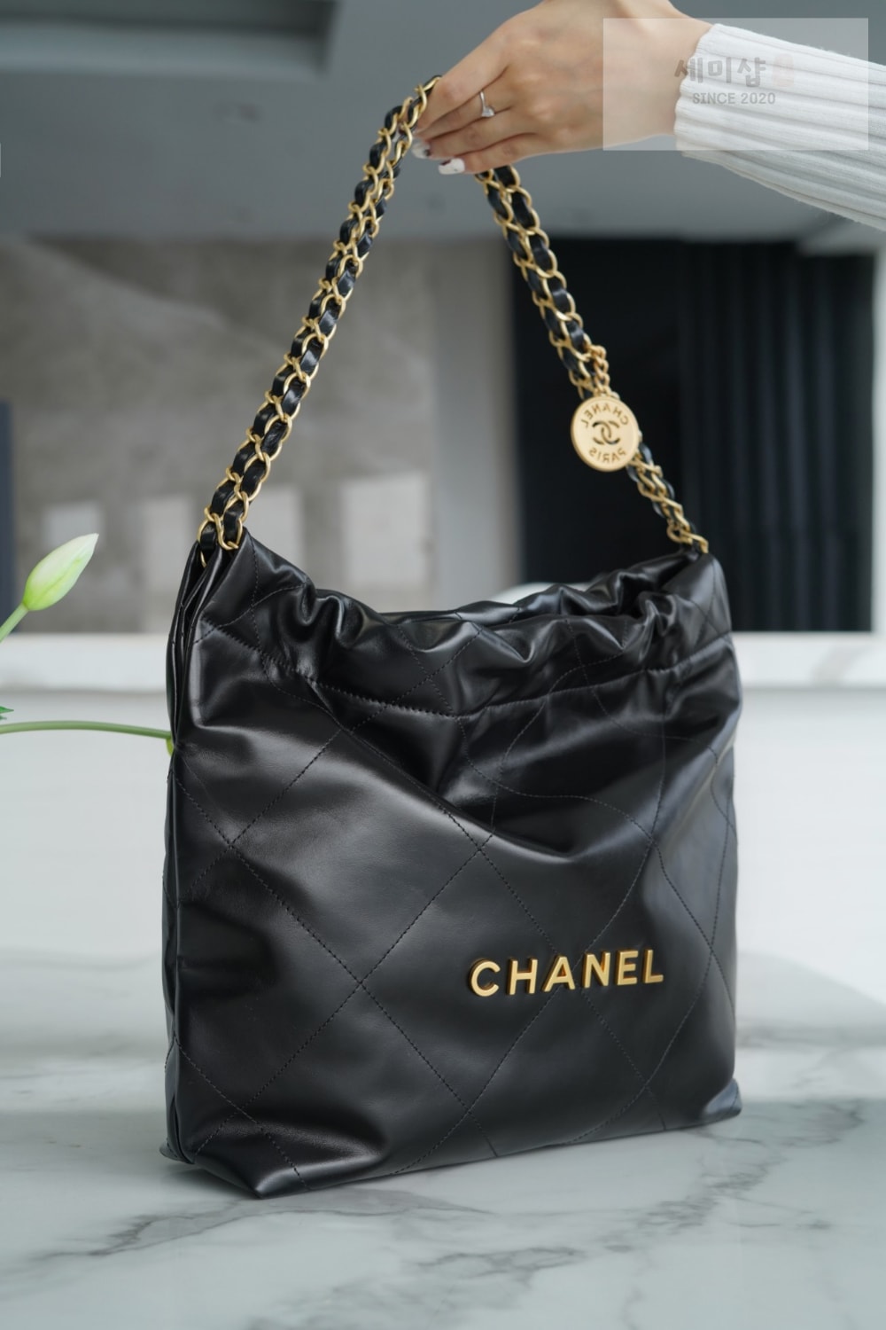 C H A N E L Chanel 22 Small 블랙 Bag 3번 이미지