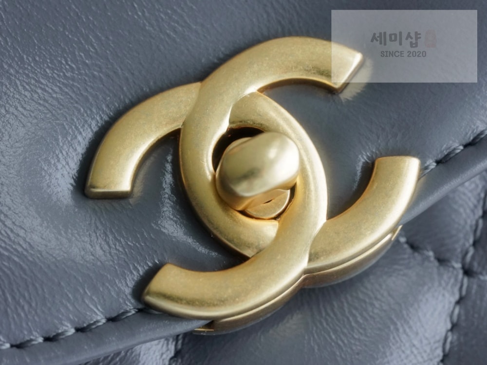 C H A N E L Chanel 23k Calfskin Kelly 그레이 Bag 5번 이미지