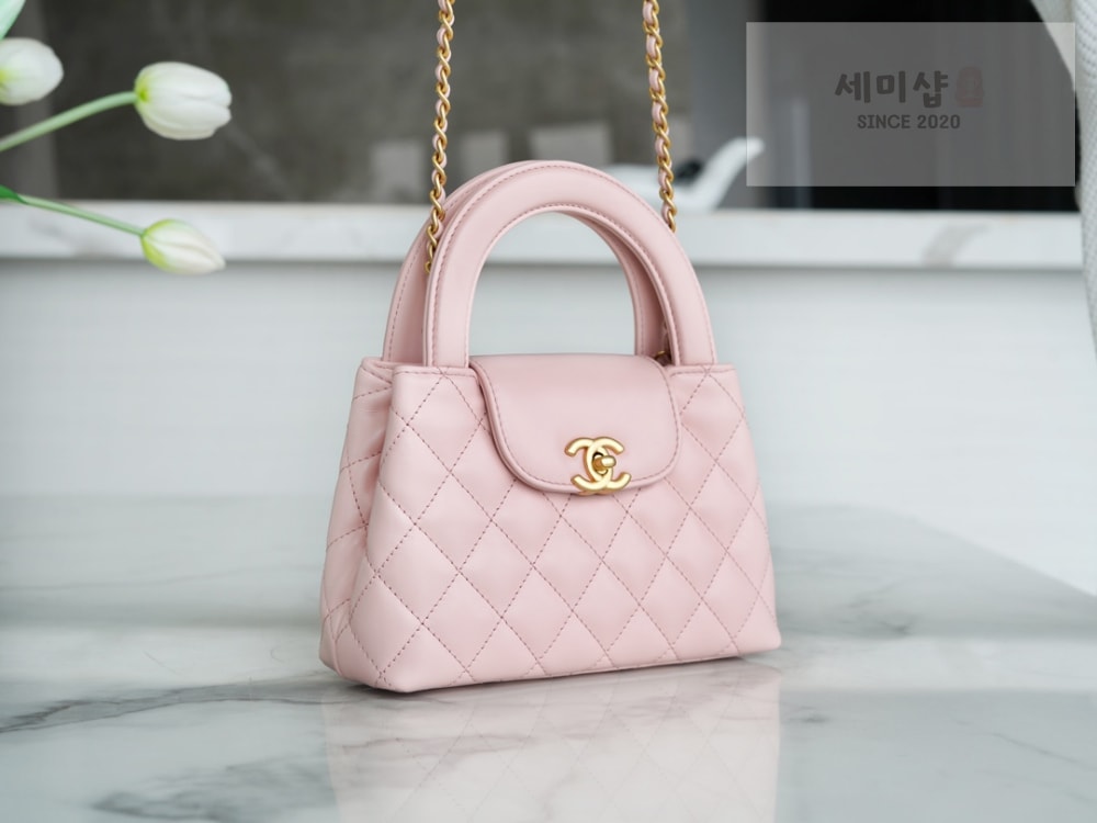 C H A N E L Chanel 23k Calfskin Kelly 파우더핑크 Bag 3번 이미지