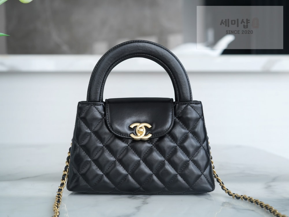 C H A N E L Chanel 23k Calfskin Kelly 블랙 Bag 1번 이미지