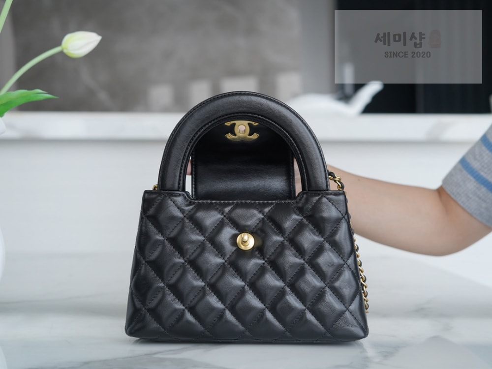 C H A N E L Chanel 23k Calfskin Kelly 블랙 Bag 6번 이미지