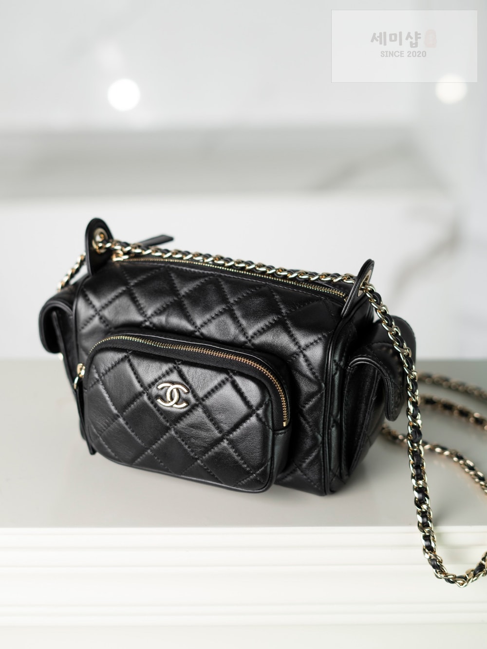 C H A N E L Chanel 24K Multi Pocket Camera 블랙 Bag 2번 이미지
