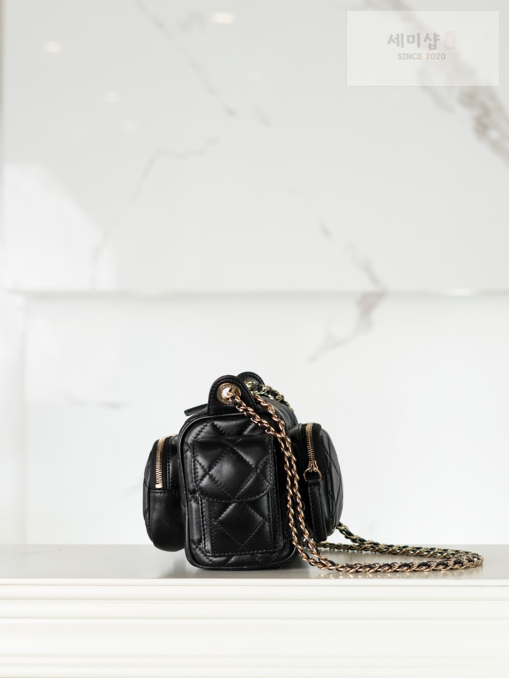 C H A N E L Chanel 24K Multi Pocket Camera 블랙 Bag 3번 이미지
