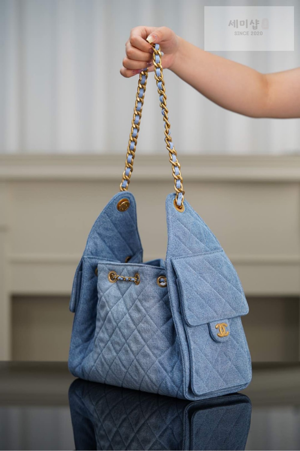 C H A N E L Chanel 25 Hobo Small 데님 Bag 3번 이미지