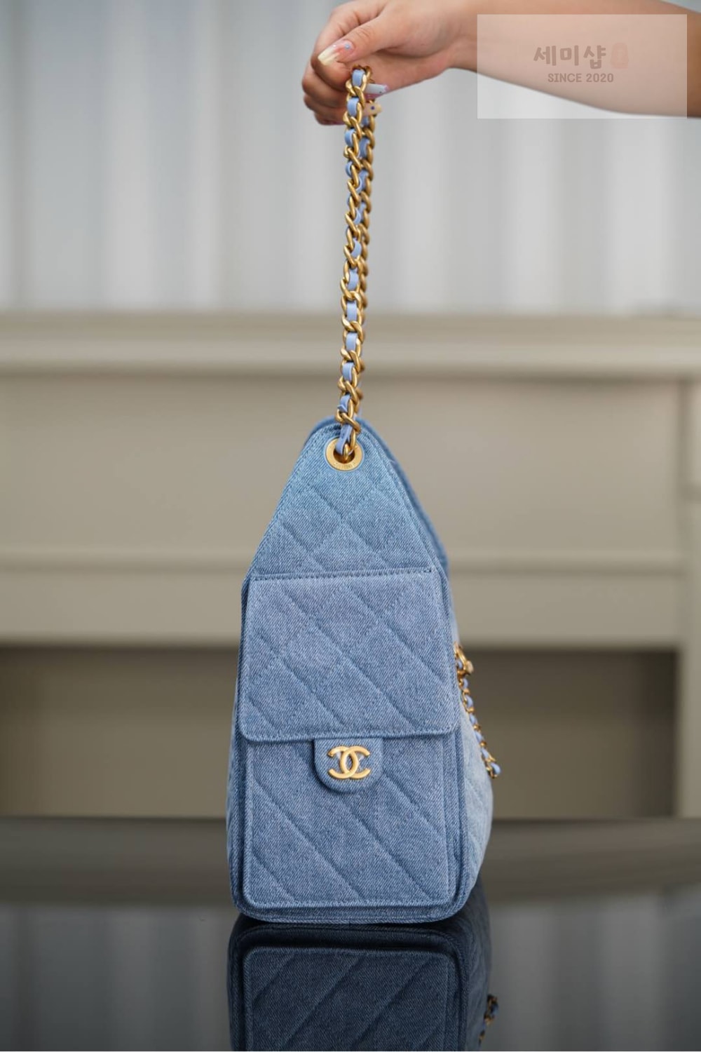 C H A N E L Chanel 25 Hobo Small 데님 Bag 4번 이미지