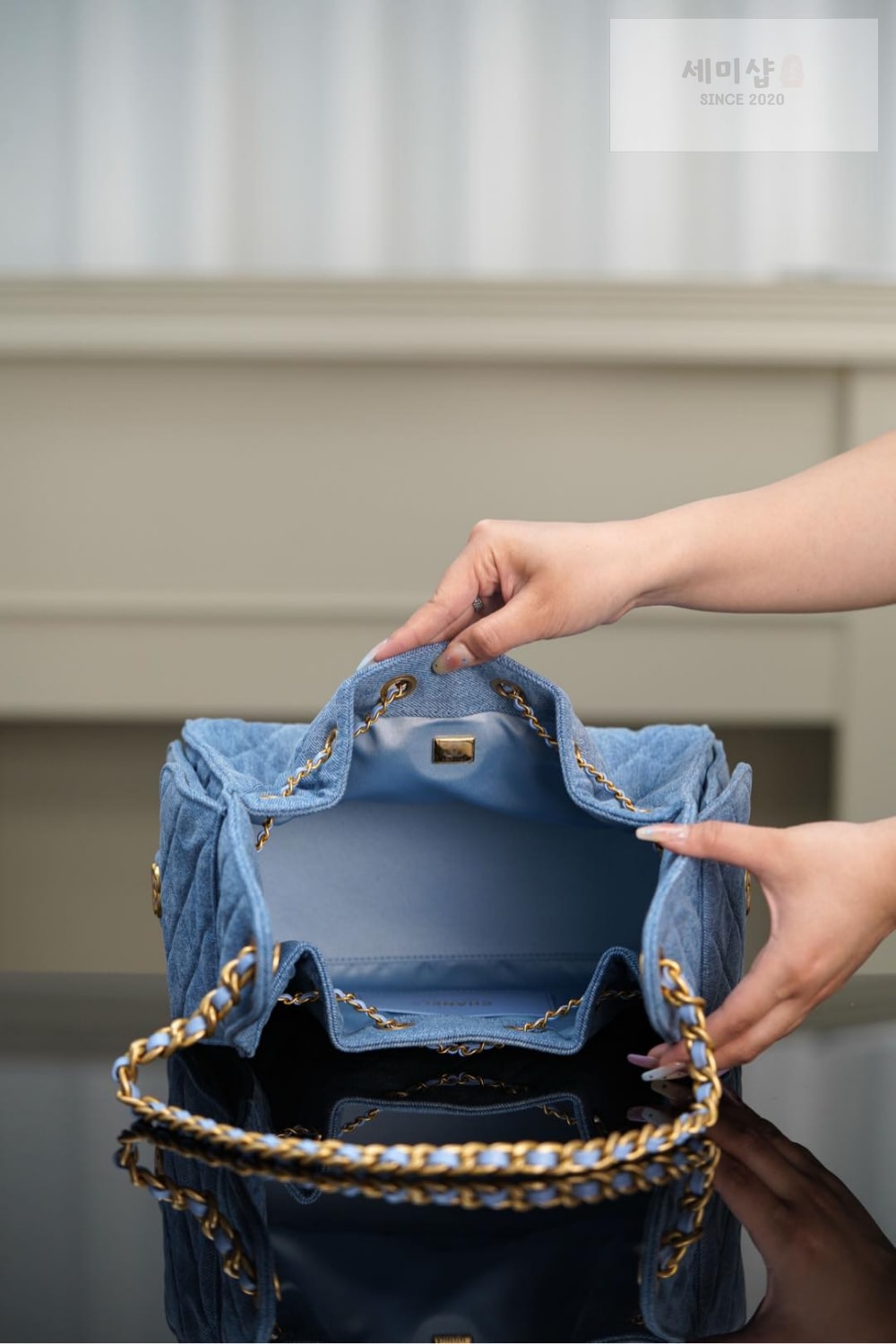 C H A N E L Chanel 25 Hobo Small 데님 Bag 8번 이미지
