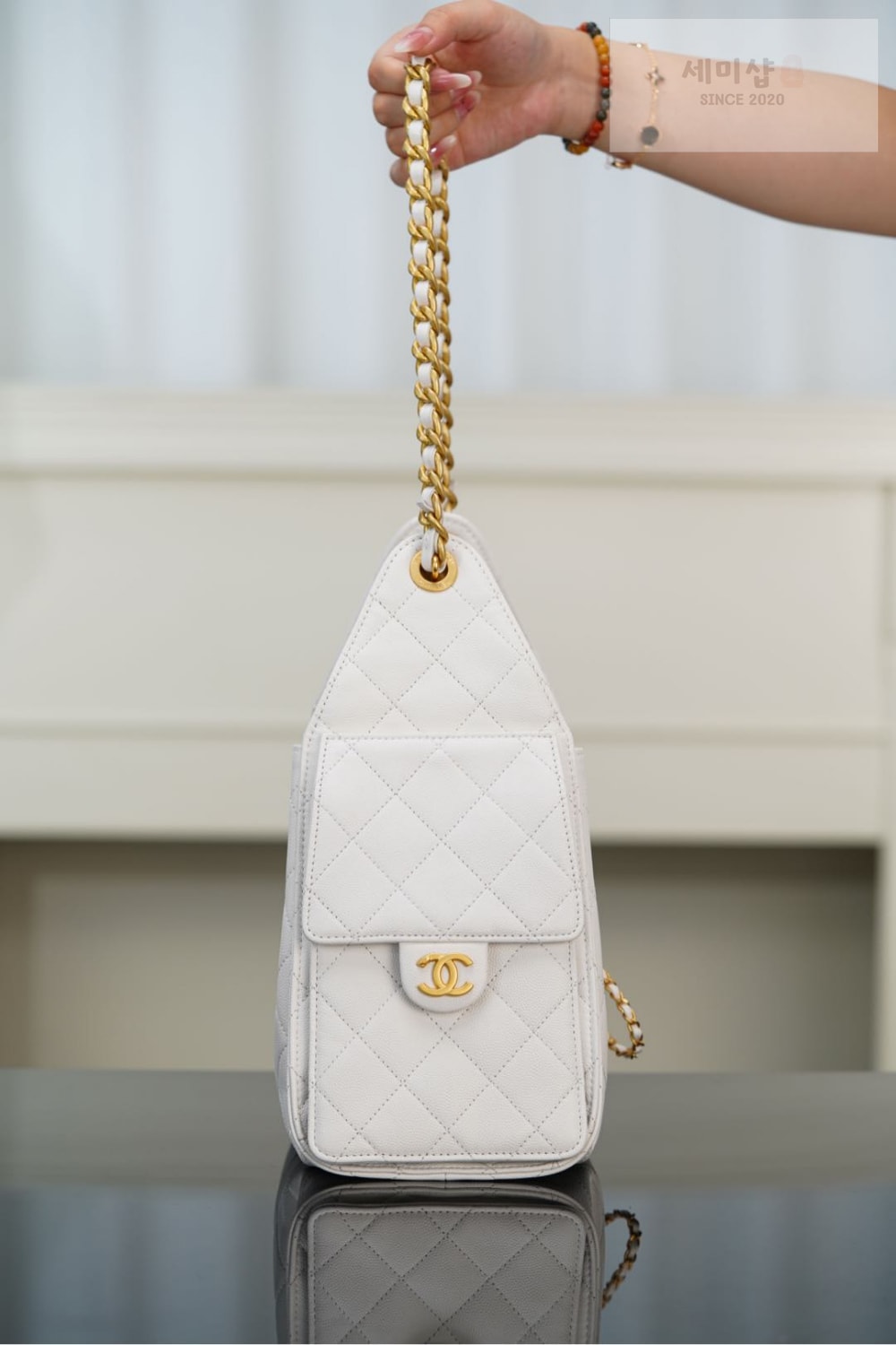 C H A N E L Chanel 25 Hobo Small 화이트 Bag 3번 이미지