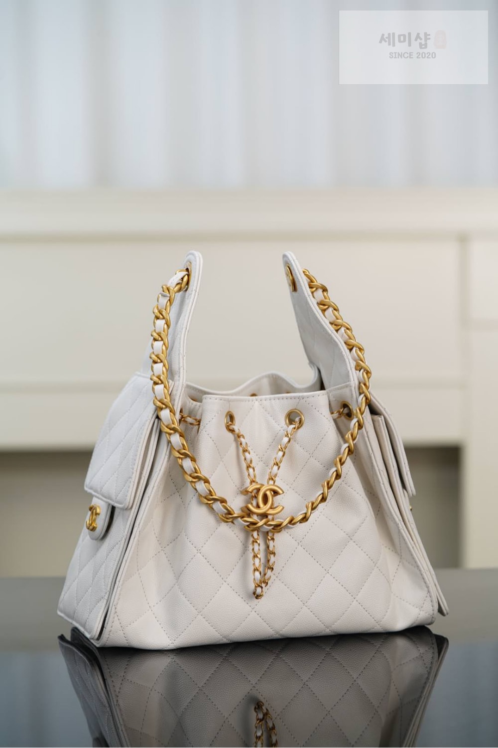 C H A N E L Chanel 25 Hobo Small 화이트 Bag 5번 이미지