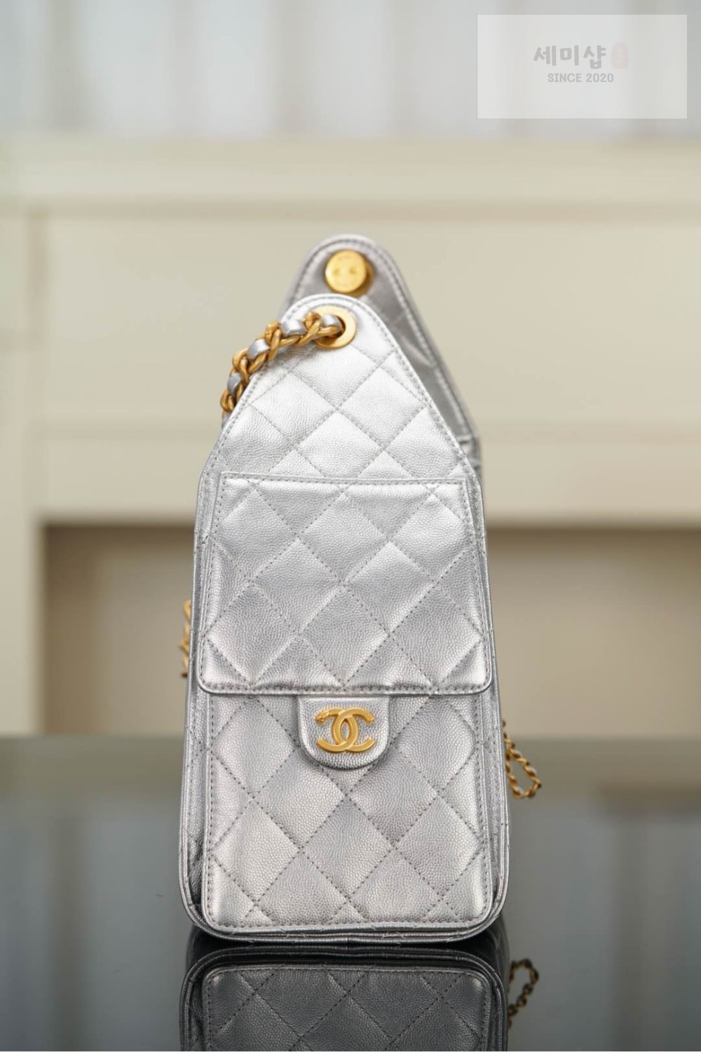 C H A N E L Chanel 25 Hobo Small 실버 Bag 4번 이미지