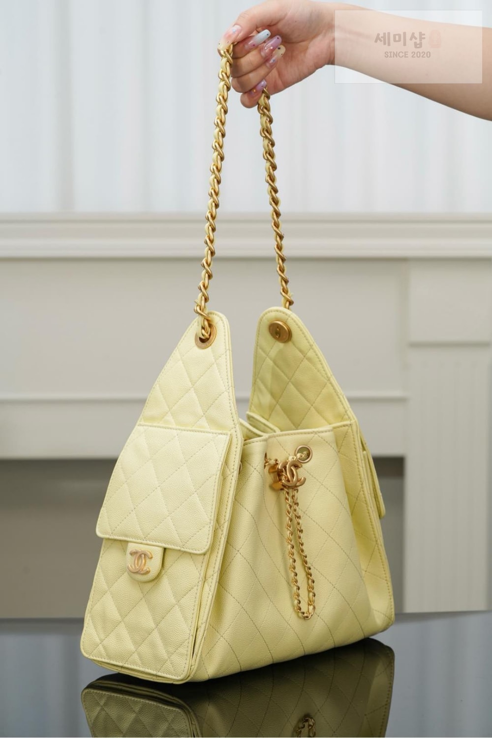 C H A N E L Chanel 25 Hobo Small 옐로우 Bag 2번 이미지