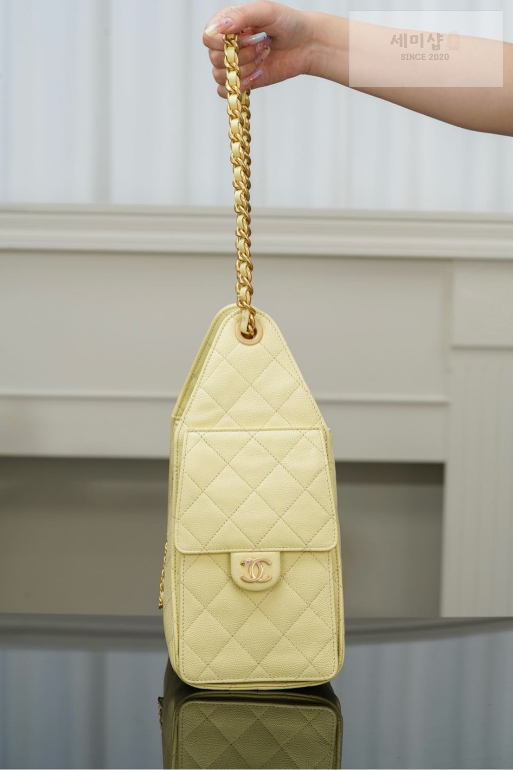 C H A N E L Chanel 25 Hobo Small 옐로우 Bag 8번 이미지