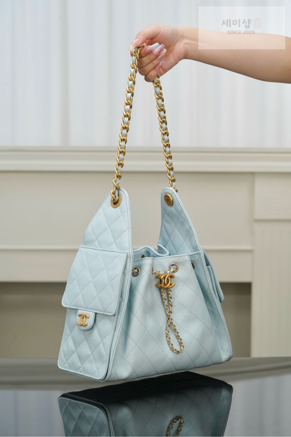 C H A N E L Chanel 25 Hobo Small 민트 Bag 3번 이미지