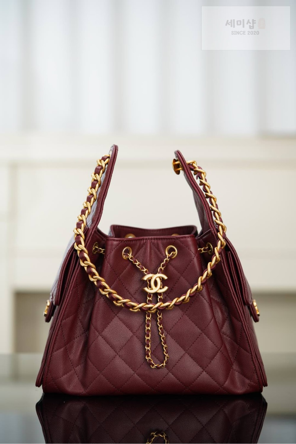 C H A N E L Chanel 25 Hobo Small 버건디 Bag 2번 이미지
