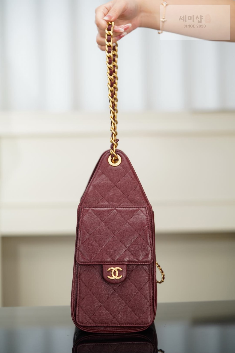 C H A N E L Chanel 25 Hobo Small 버건디 Bag 5번 이미지