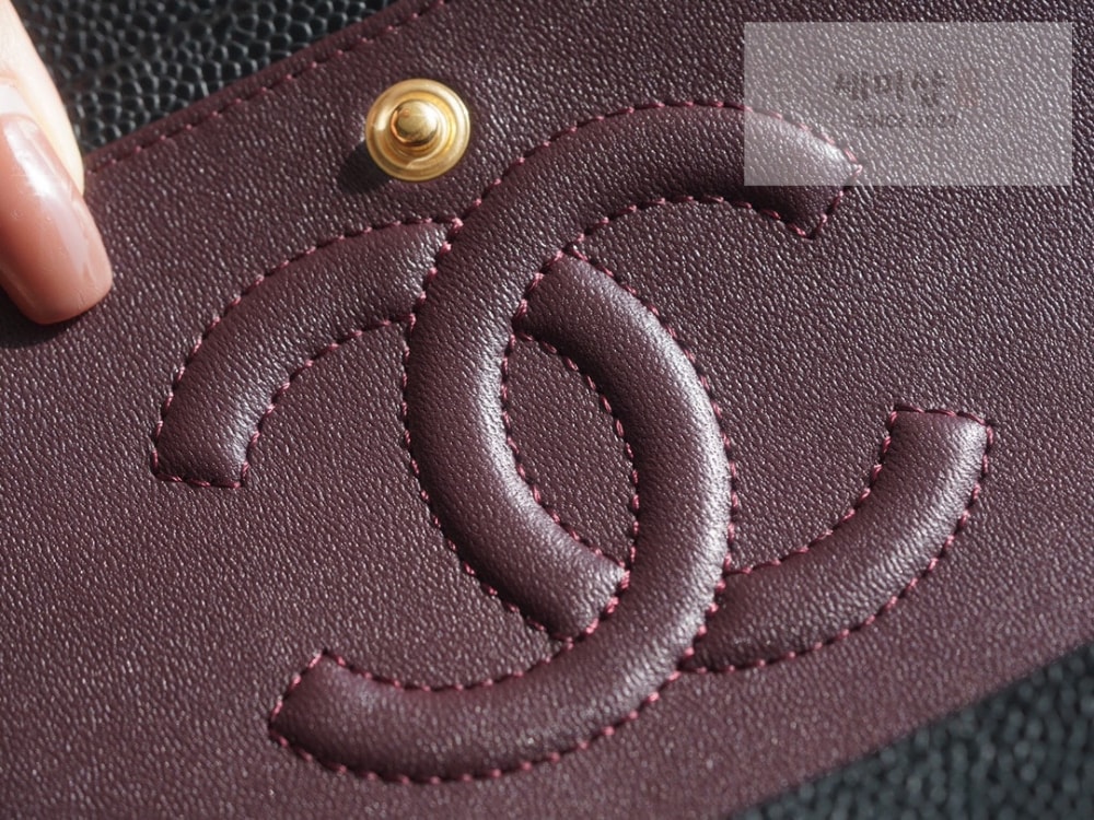 C H A N E L Chanel Classic Medium Caviar 블랙 Bag 8번 이미지