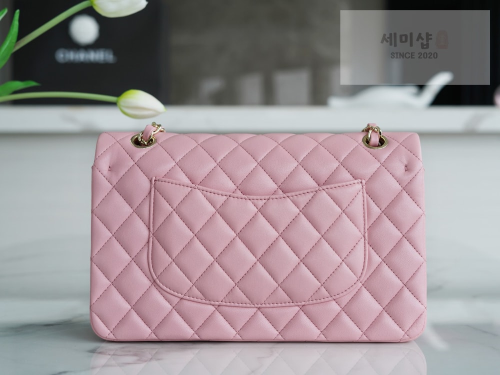 C H A N E L Chanel Classic Medium Lam 핑크 Bag 2번 이미지