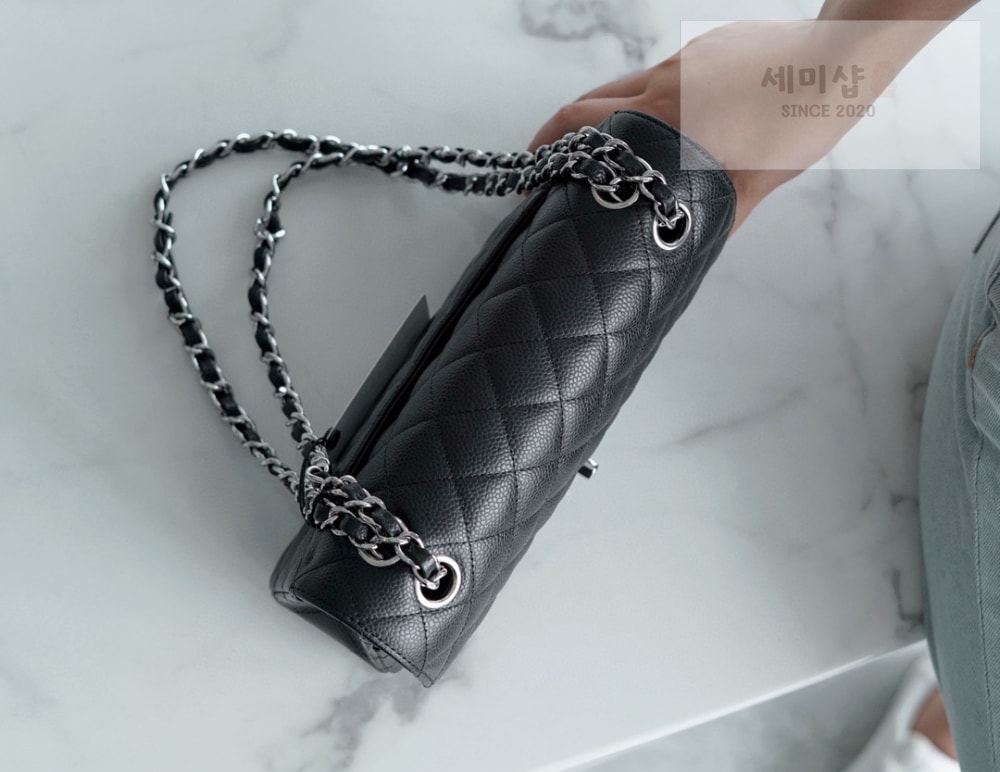 C H A N E L Chanel Classic Small Caviar 블랙 Bag 5번 이미지