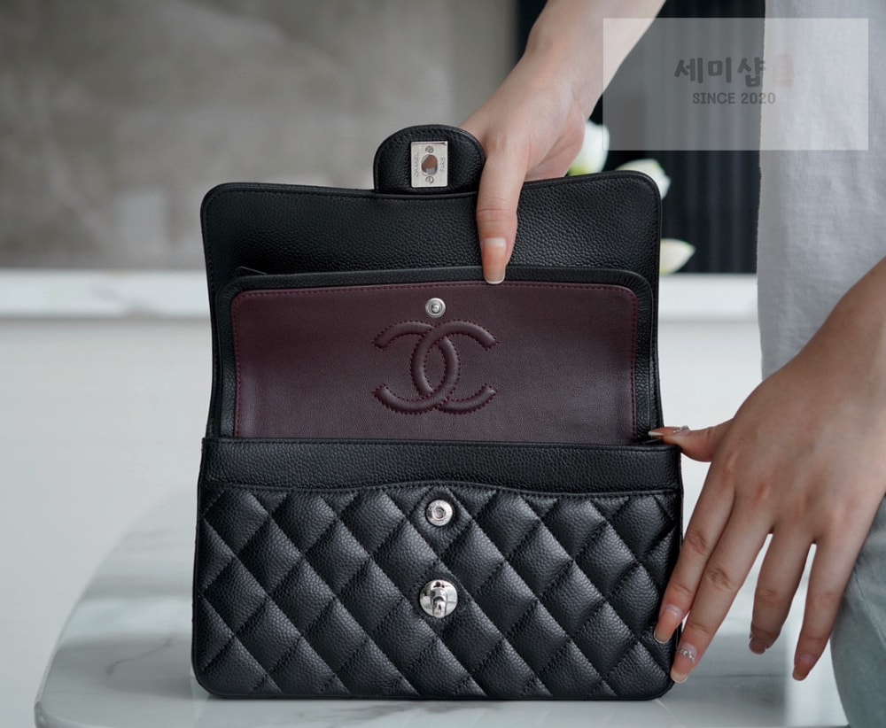 C H A N E L Chanel Classic Small Caviar 블랙 Bag 6번 이미지