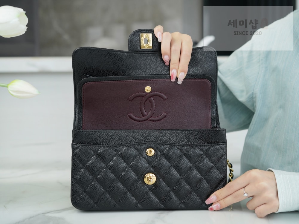 C H A N E L Chanel Classic Small Caviar 블랙 Bag 6번 이미지