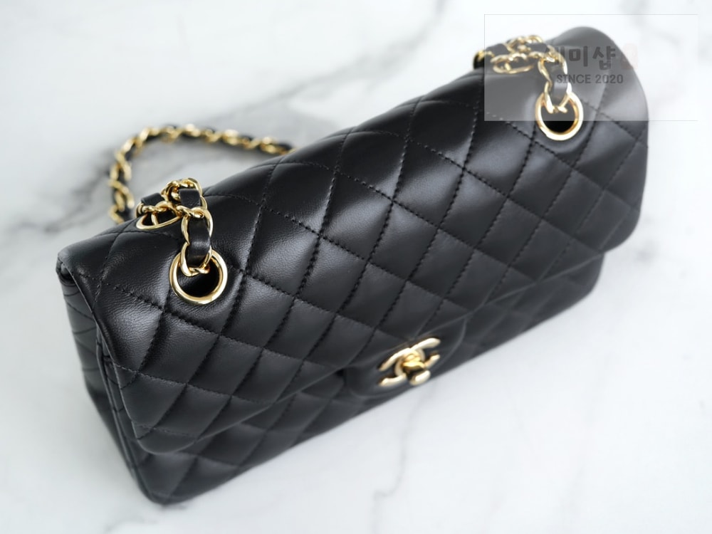 C H A N E L Chanel Classic Small Lam 블랙 Bag 5번 이미지