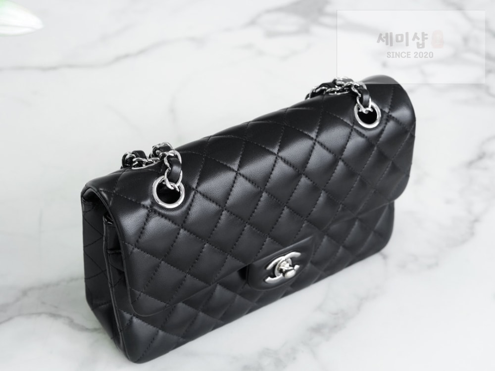 C H A N E L Chanel Classic Small Lam 블랙 Bag 5번 이미지