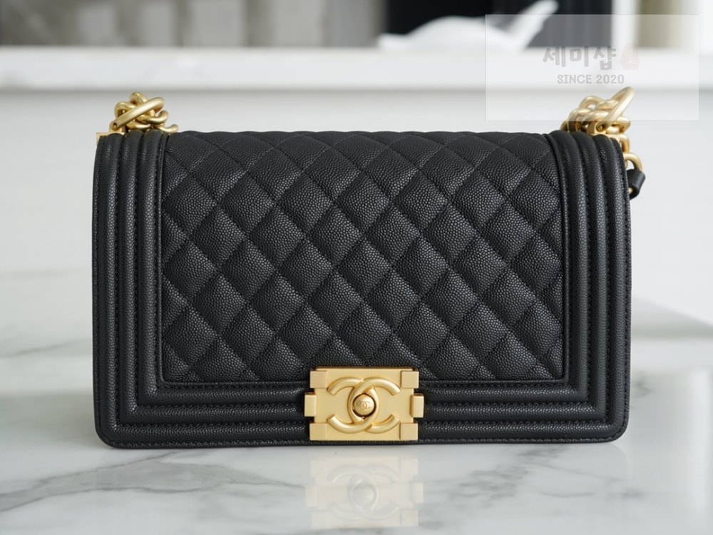 C H A N E L Chanel Le Boy Handbag 블랙 Bag 1번 이미지