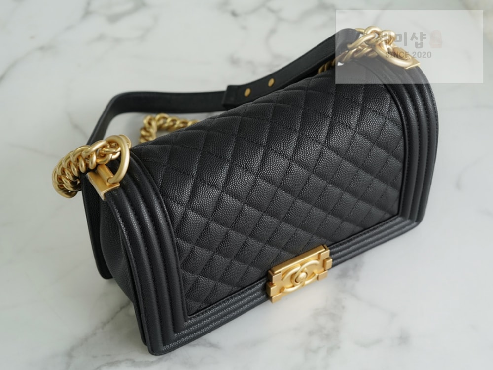 C H A N E L Chanel Le Boy Handbag 블랙 Bag 5번 이미지
