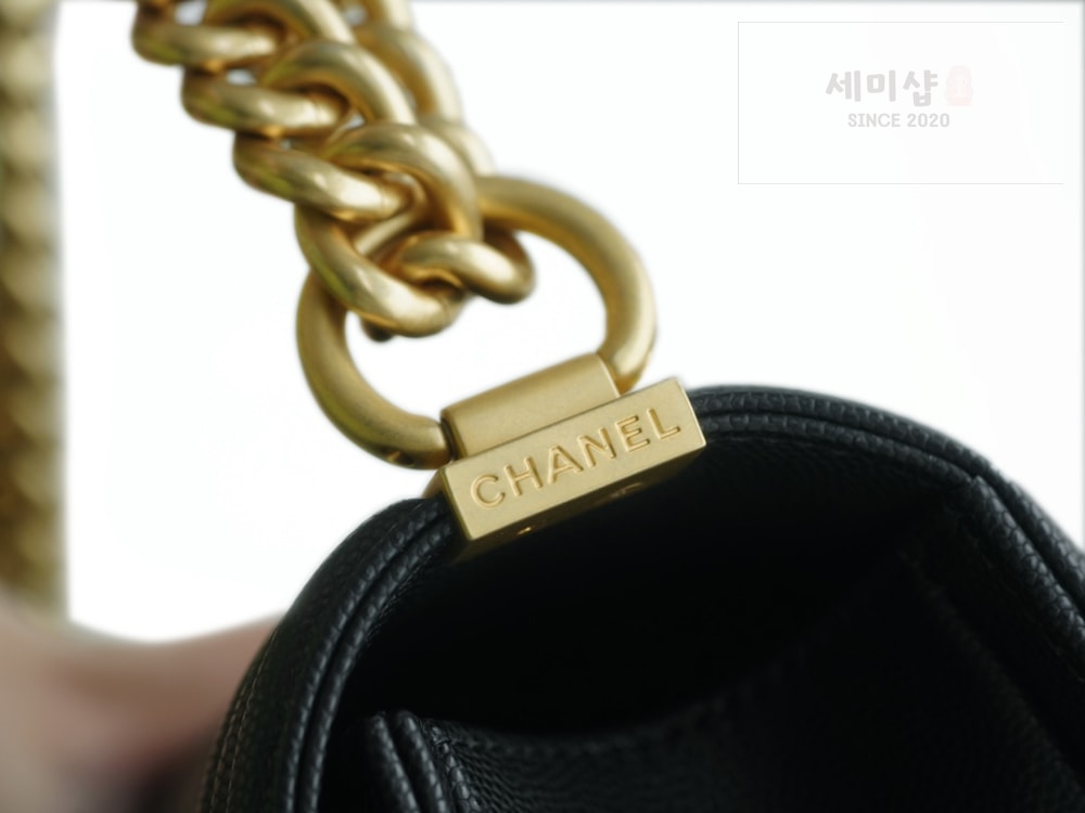 C H A N E L Chanel Le Boy Handbag 블랙 Bag 7번 이미지