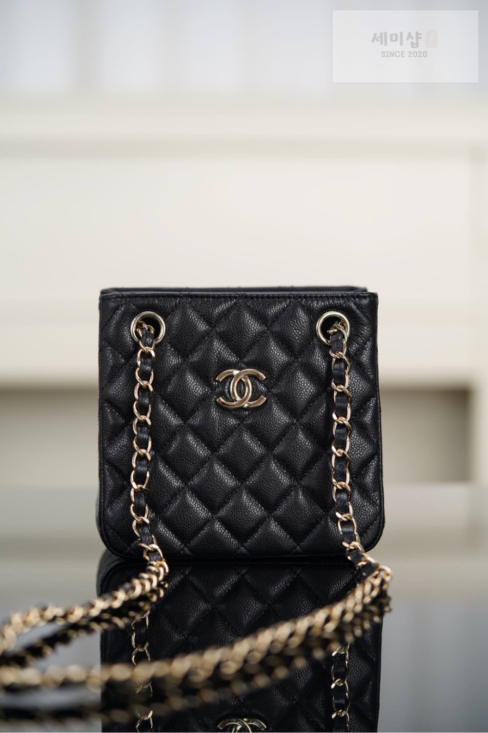 C H A N E L Chanel Mini Bucket 블랙 Bag 1번 이미지