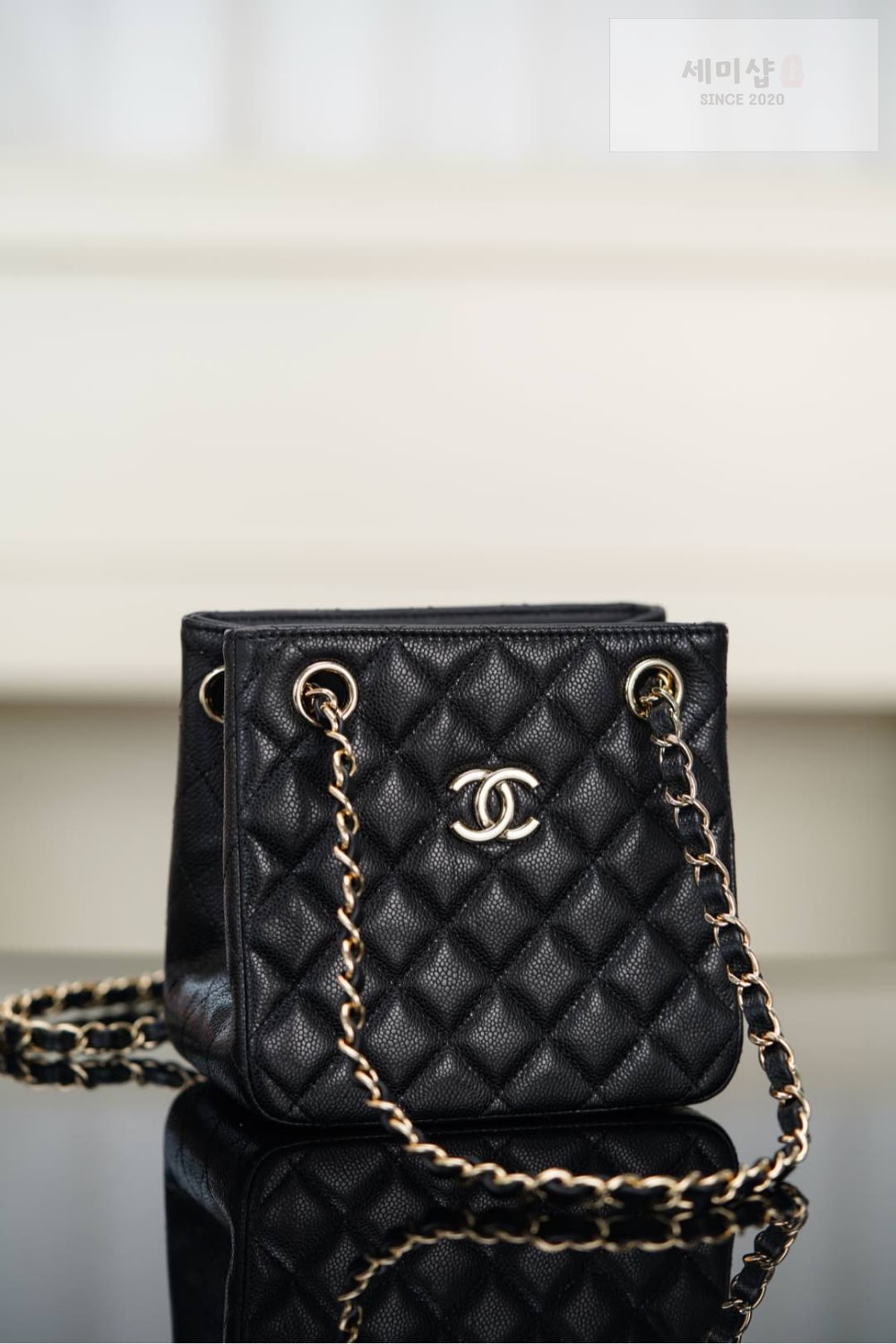 C H A N E L Chanel Mini Bucket 블랙 Bag 3번 이미지