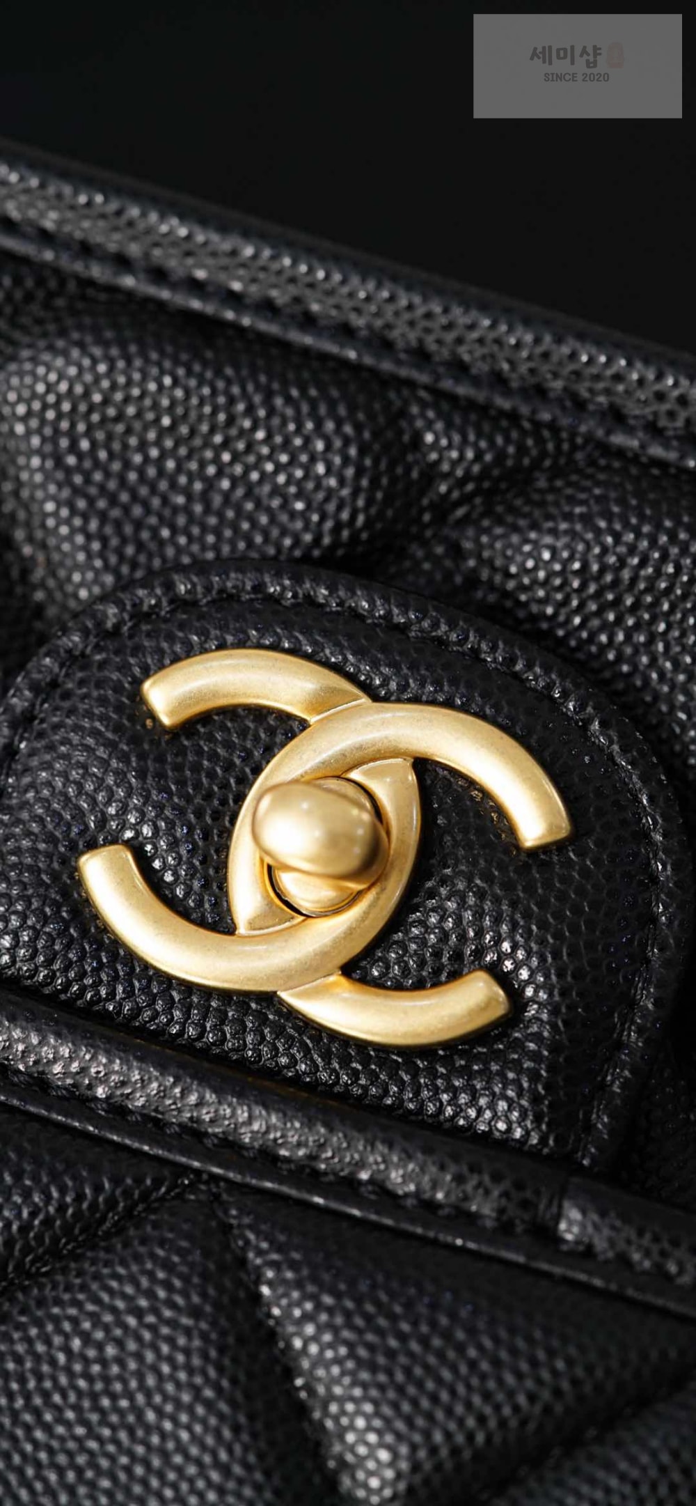C H A N E L Chanel Small Backpack Caviar 블랙 Bag 4번 이미지