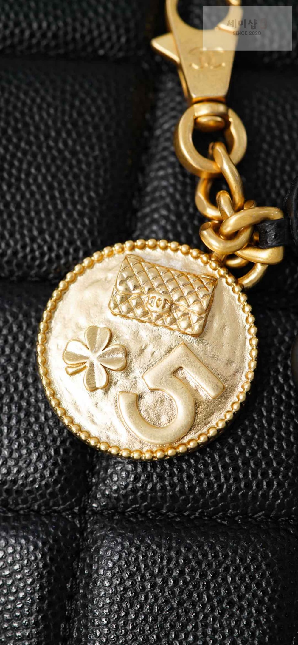 C H A N E L Chanel Small Backpack Caviar 블랙 Bag 5번 이미지