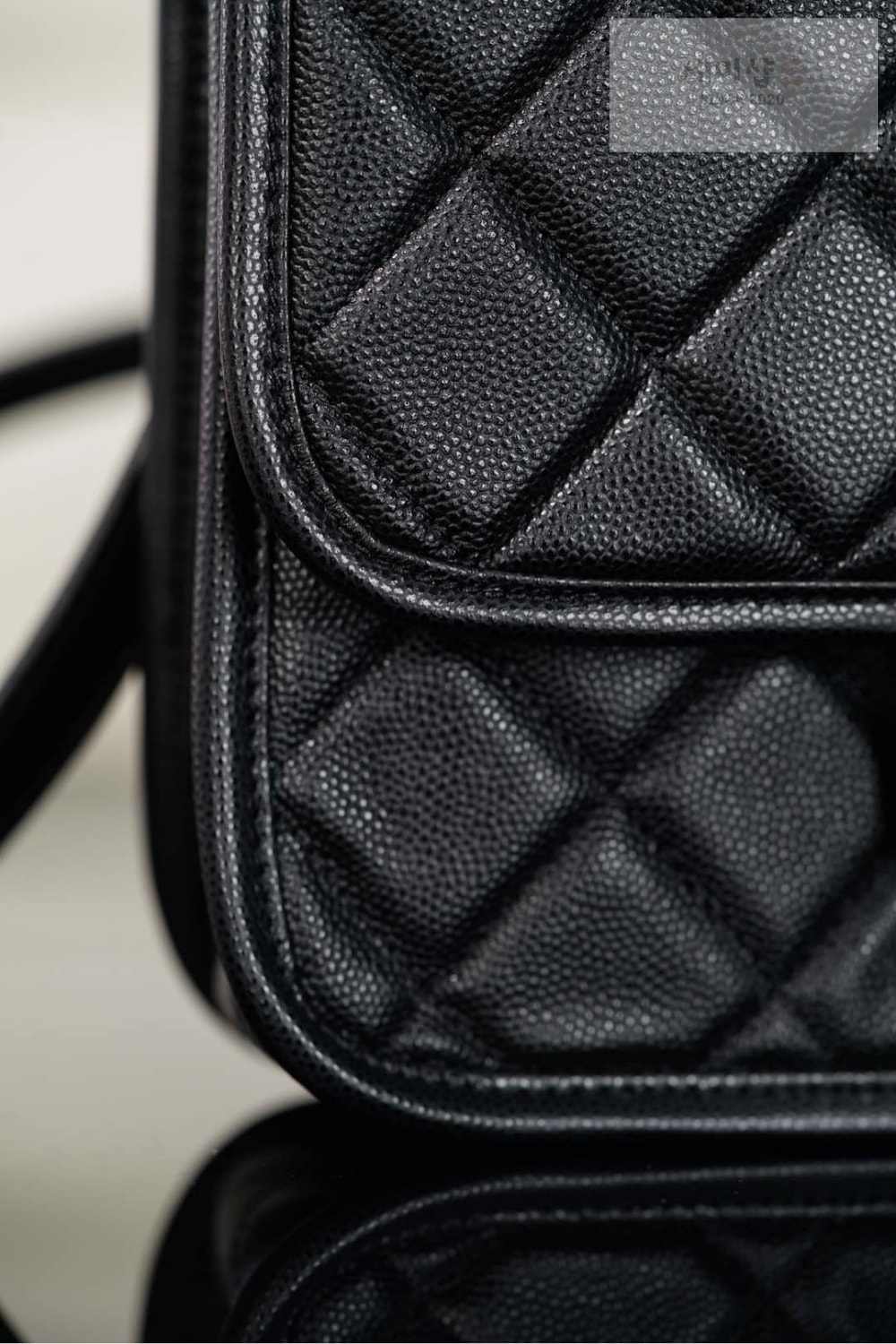 C H A N E L Chanel Small Backpack Caviar 블랙 Bag 7번 이미지