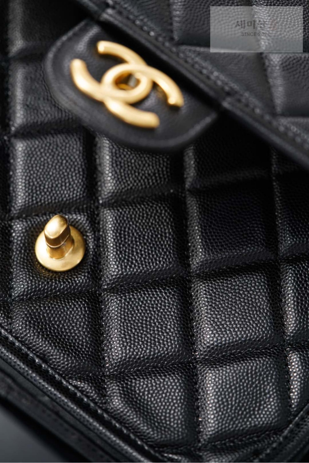 C H A N E L Chanel Small Backpack Caviar 블랙 Bag 12번 이미지