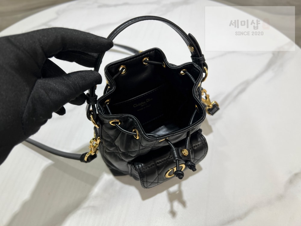 D I O R Dior Caro Nano Bucket Bag 4번 이미지