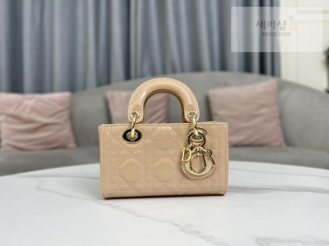 D I O R Dior Lady D-Joy Patent Bag 15번 이미지