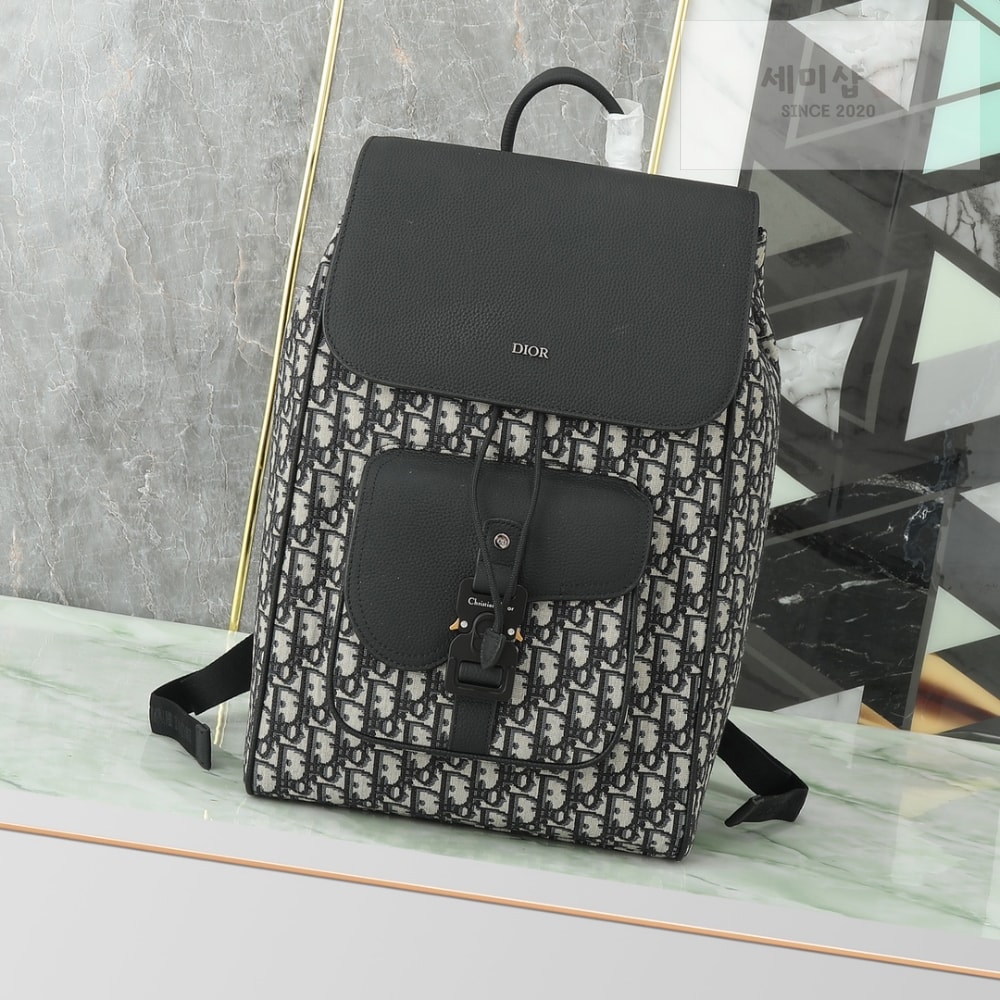 D I O R Saddle Backpack With Flap Bag 1번 이미지