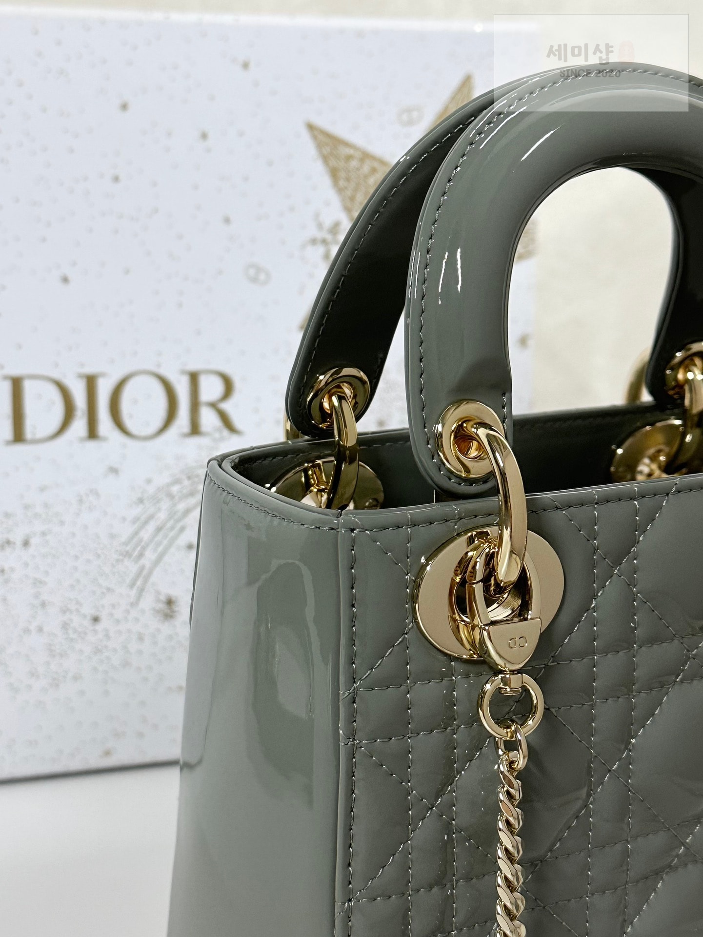 D I O R 디올 페이던트 미니 레이디백 스톤 그레이 Bag 5번 이미지