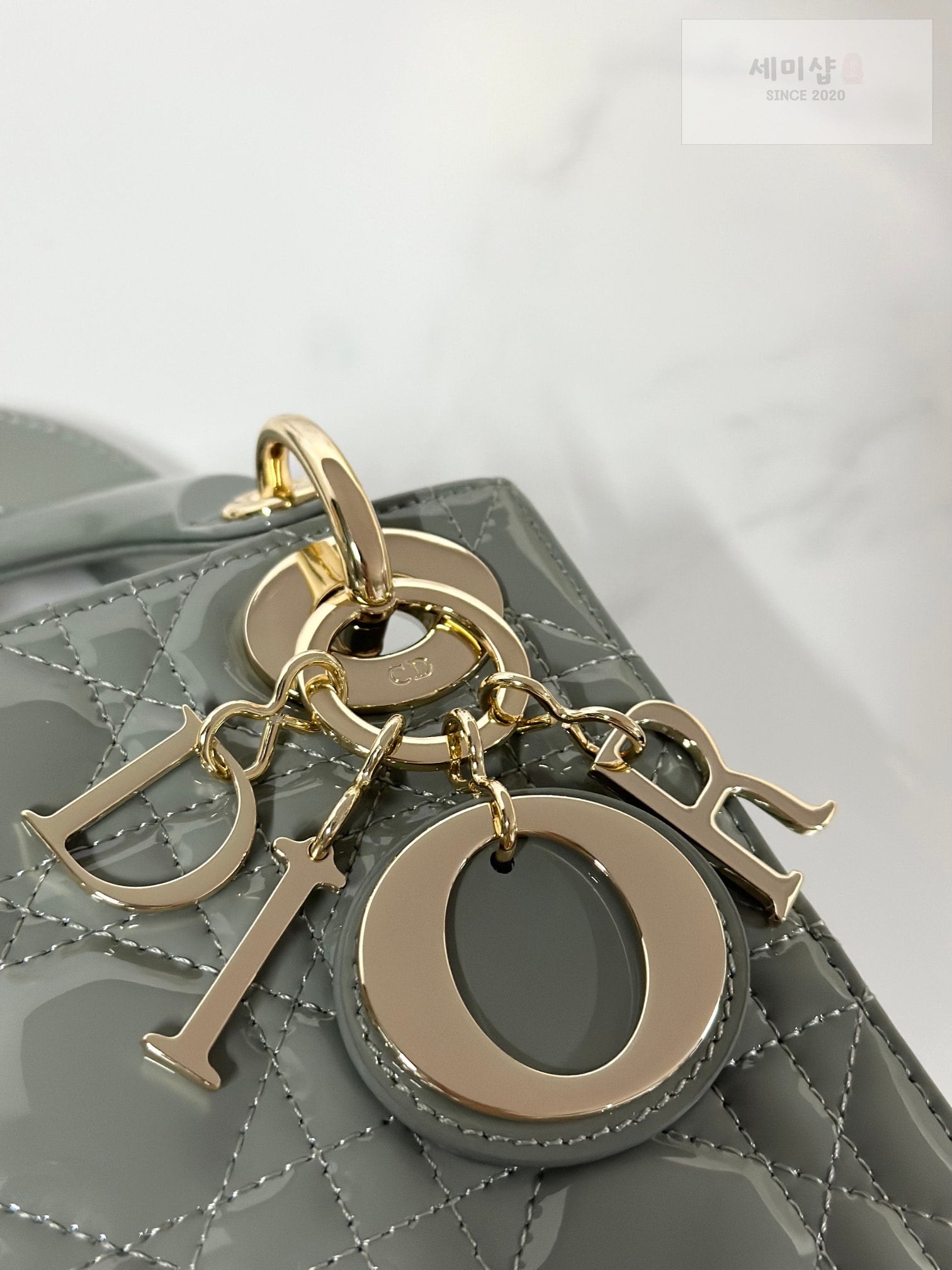 D I O R 디올 페이던트 미니 레이디백 스톤 그레이 Bag 6번 이미지
