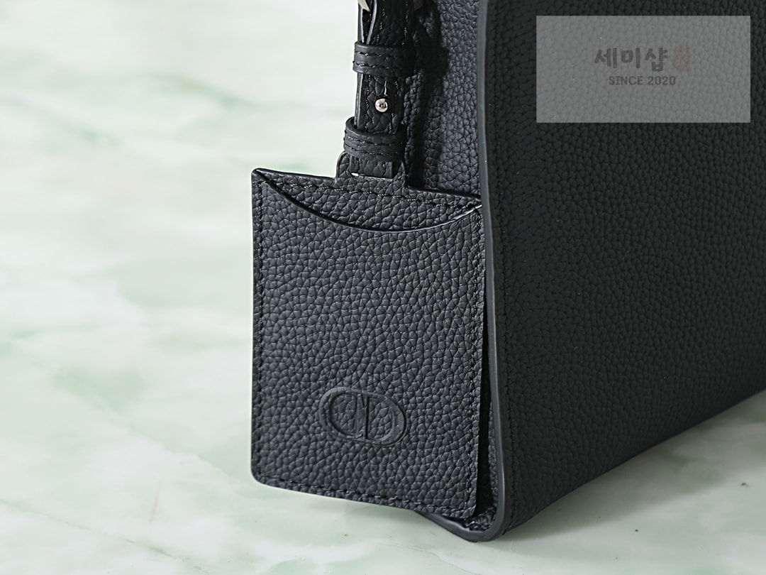 D I O R 디올 CD 아이콘 A5 트라이앵글 파우치 블랙 Bag 6번 이미지